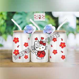 Hello Kitty Ladybug frosted cup ❤️